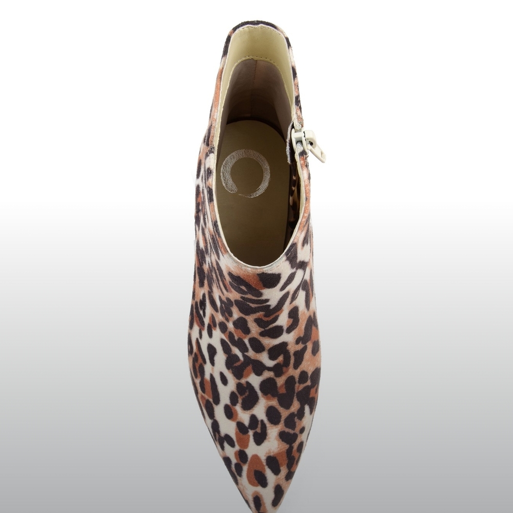 Women's Leopard Print Ankle Boots - Picture 2 of 5